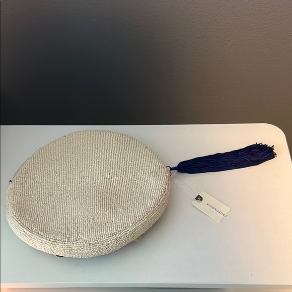 Anthropologie Beaded Round Clutch with Tassel - Picture 2 of 6